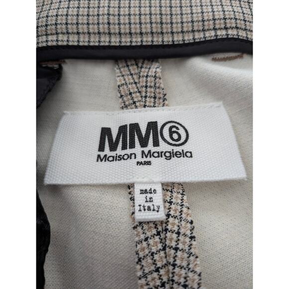 NWT Maison Margiela MM6 Paris Micro Check Trousers IT 40 Checkered Made In Italy - Picture 8 of 12